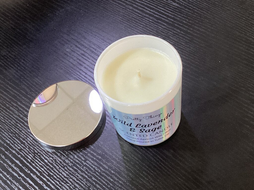 86216 Natural Coconut Apricot Wax Candle 8oz