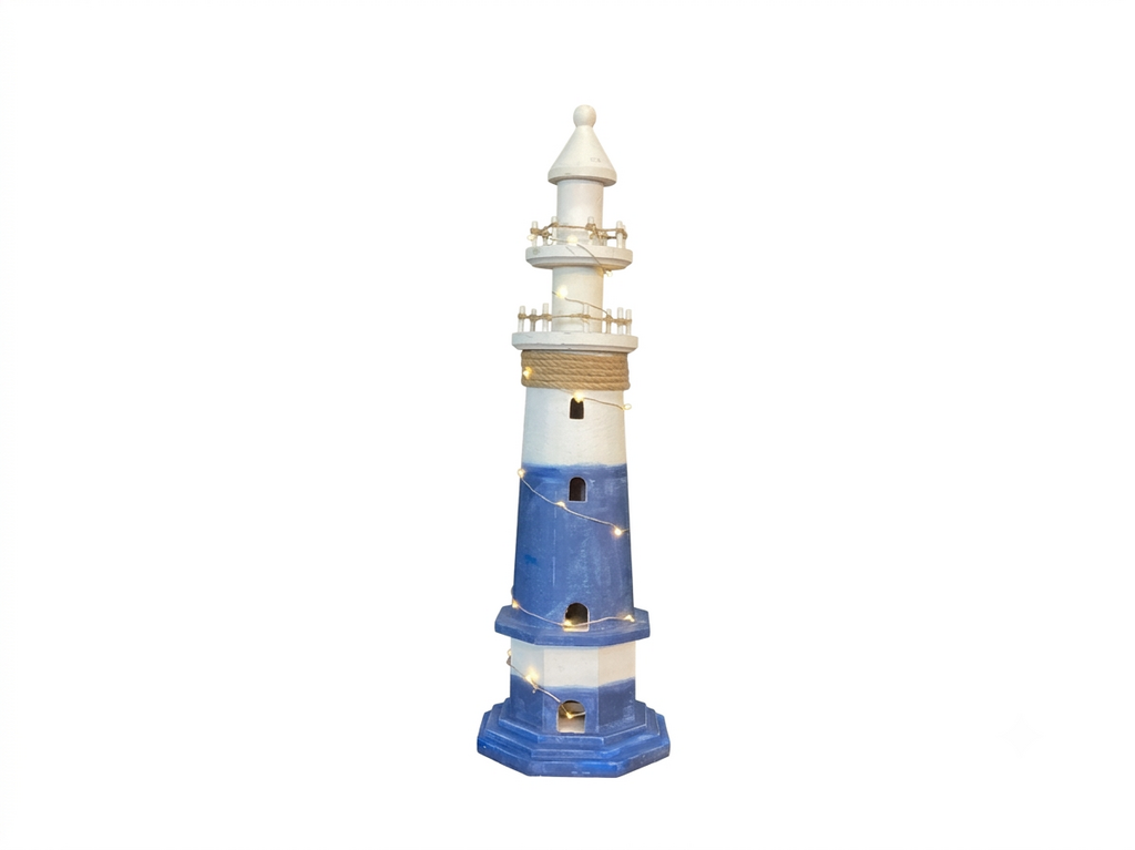 86217 (8442-43) Lighthouse w/LED Lights 6x6x19