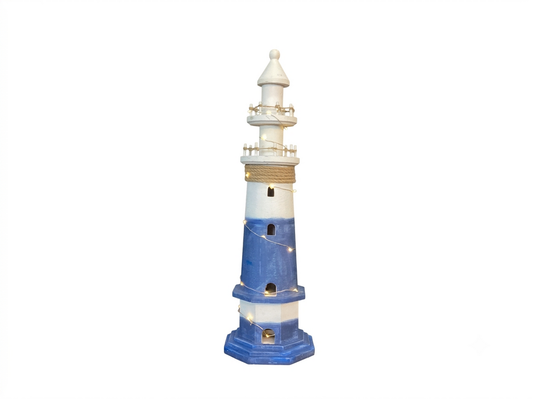 86217 (8442-43) Lighthouse w/LED Lights 6x6x19