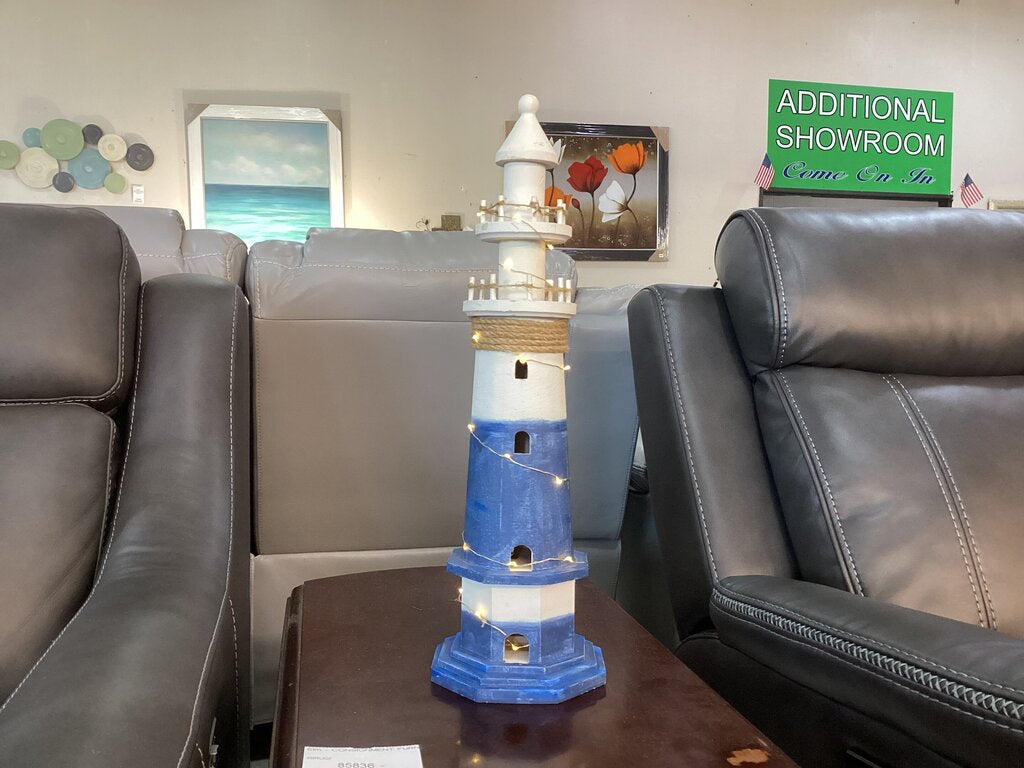 86217 (8442-43) Lighthouse w/LED Lights 6x6x19