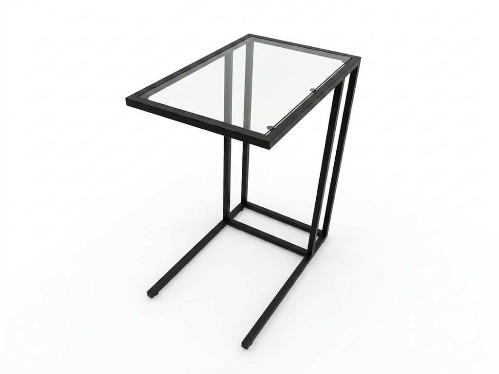 86219 Glass Top C-Table 14x22x26