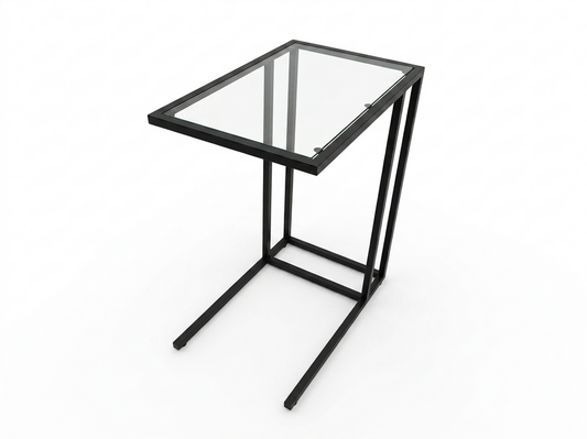 86219 Glass Top C-Table 14x22x26