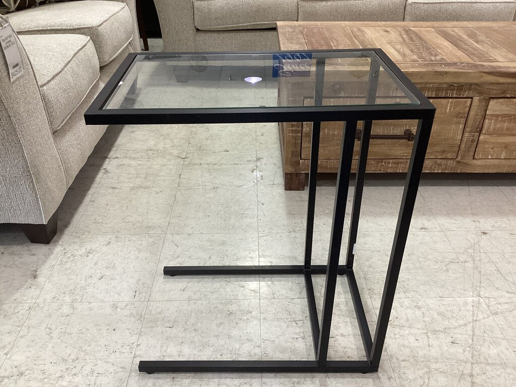 86218 Glass Top C-Table 14x22x26