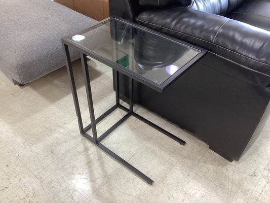 86219 Glass Top C-Table 14x22x26