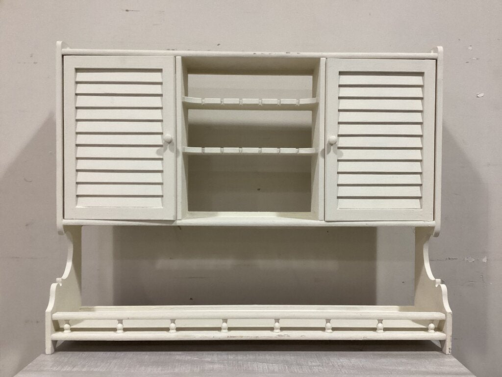 86221 (8442-45) Wall Mounted Cabinet Organizer w/Shutter Doors 31x7x24