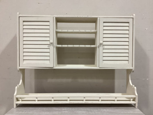 86221 (8442-45) Wall Mounted Cabinet Organizer w/Shutter Doors 31x7x24