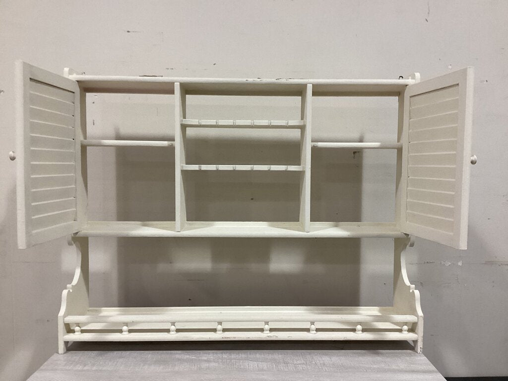 86221 (8442-45) Wall Mounted Cabinet Organizer w/Shutter Doors 31x7x24