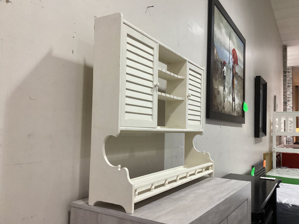 86221 (8442-45) Wall Mounted Cabinet Organizer w/Shutter Doors 31x7x24