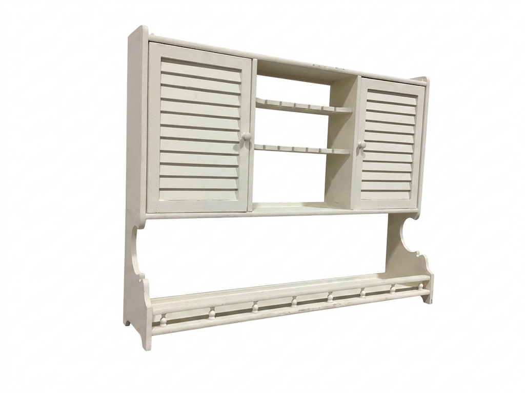 86221 (8442-45) Wall Mounted Cabinet Organizer w/Shutter Doors 31x7x24