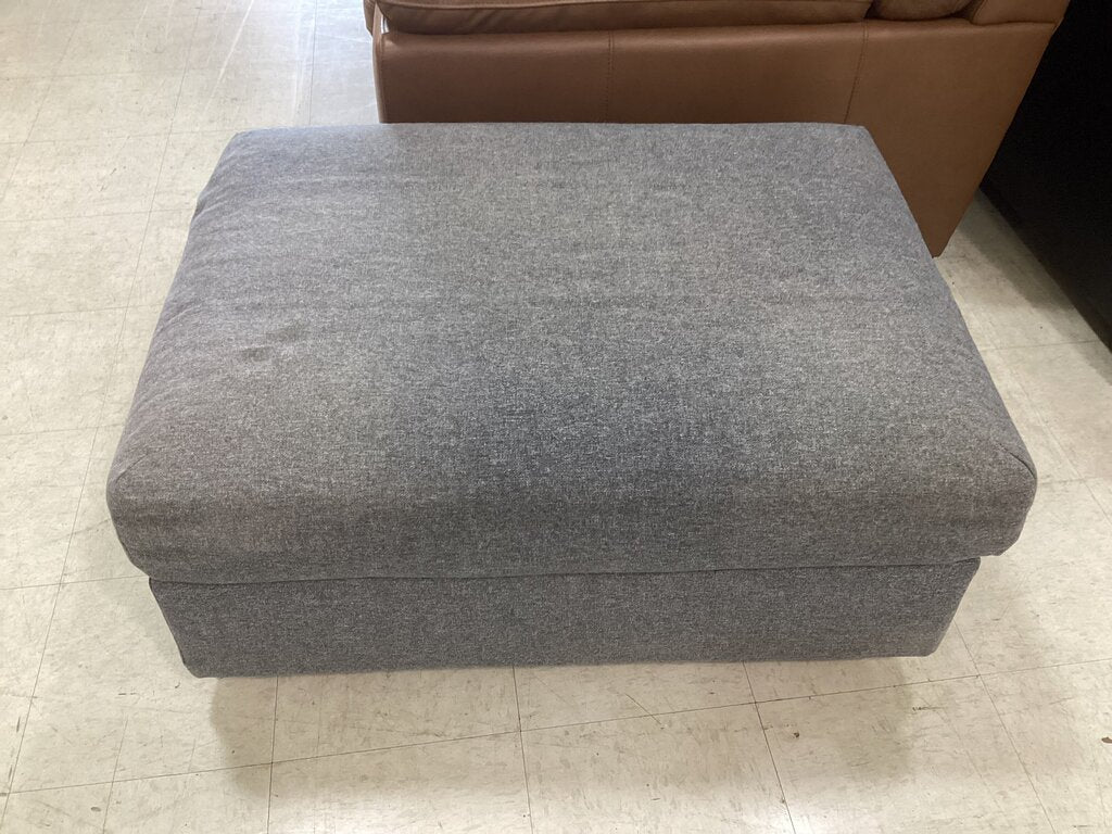 86223 Gray Storage Ottoman 37x28x16