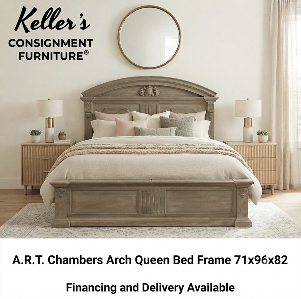 85710 - A.R.T. Chambers Arch Salvage Queen Bed Frame 71x96x82