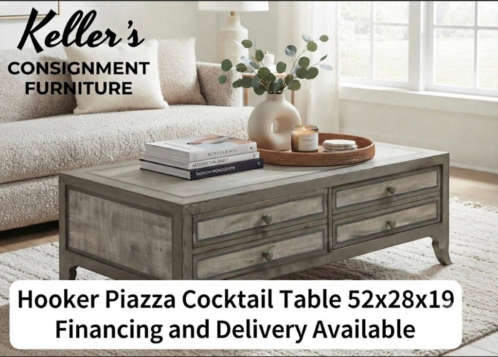 86209 - Hooker Piazza Storage Cocktail Table 52x28x19