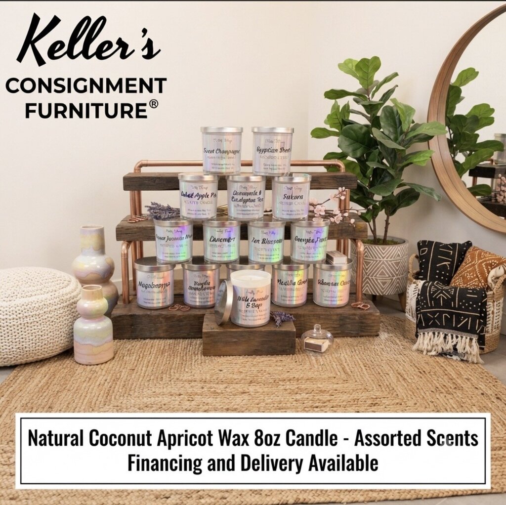 86216 - Natural Coconut Apricot Wax Candle 8oz