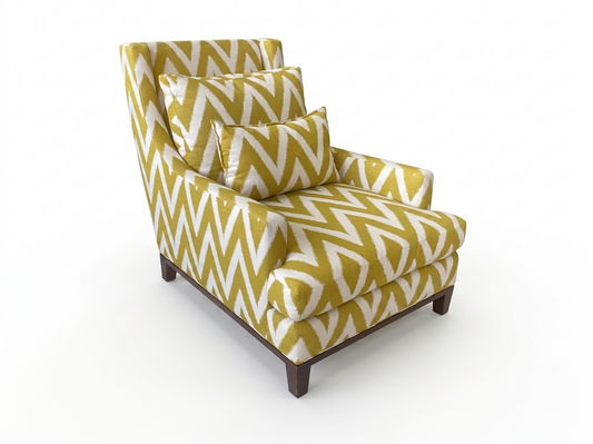 86271 - Chevron Wingback Chair 33x44x39