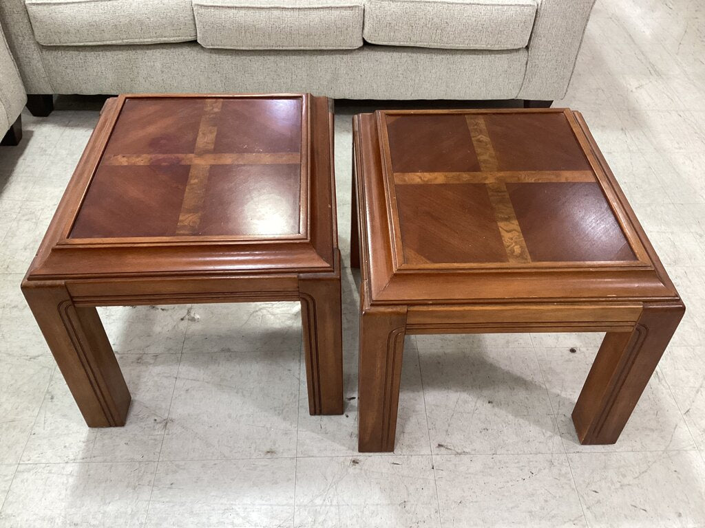 86279 - Ming-Style Pair of End Tables 23x27x21