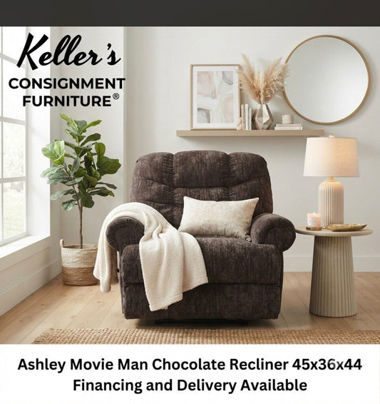 86269 - Ashley Movie Man Chocolate Recliner 45x36x44