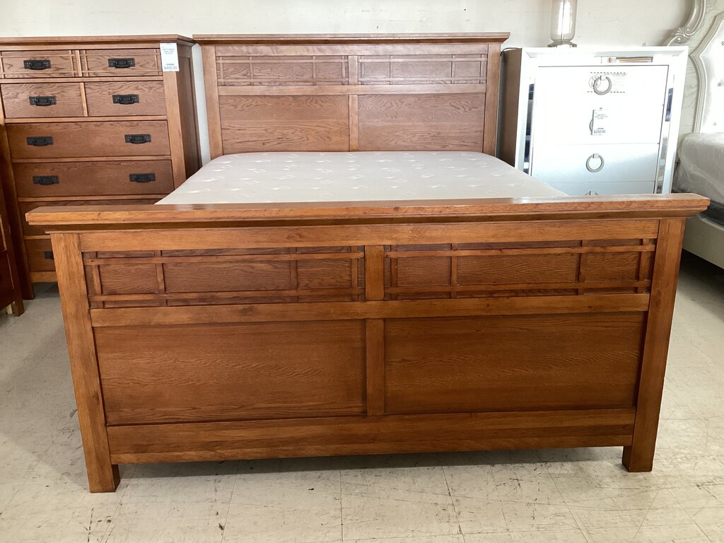 86273 Mission Style Queen Bed Frame 67x88x52