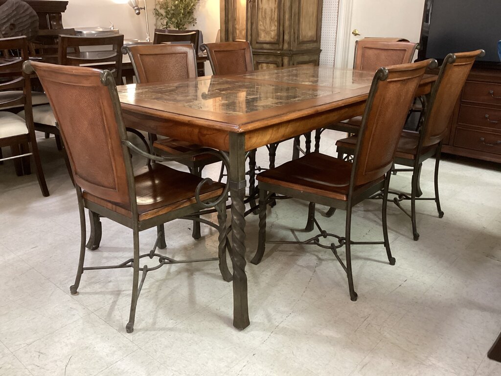 86287 Riverside Camden 7pc Dining Set 40x72x30