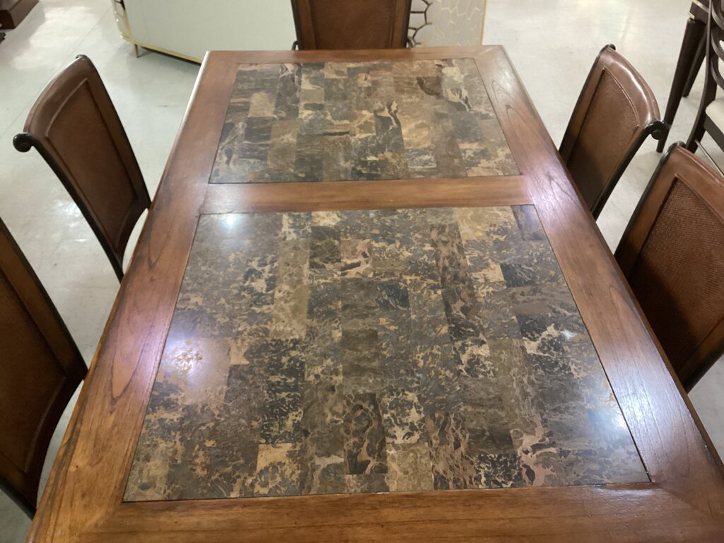 86287 - Riverside Camden 7pc Iron Base Dining Set 40x72x30