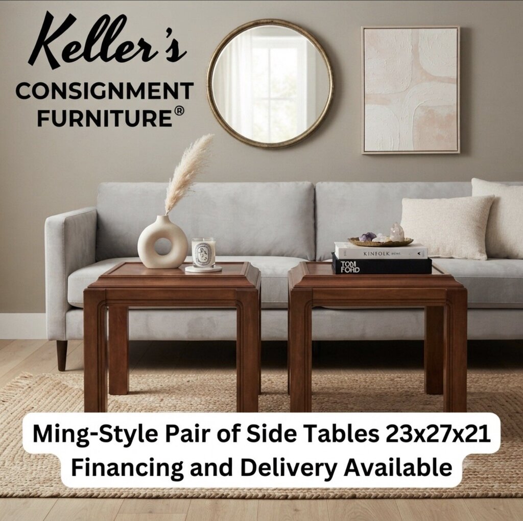 86279 - Ming-Style Pair of End Tables 23x27x21