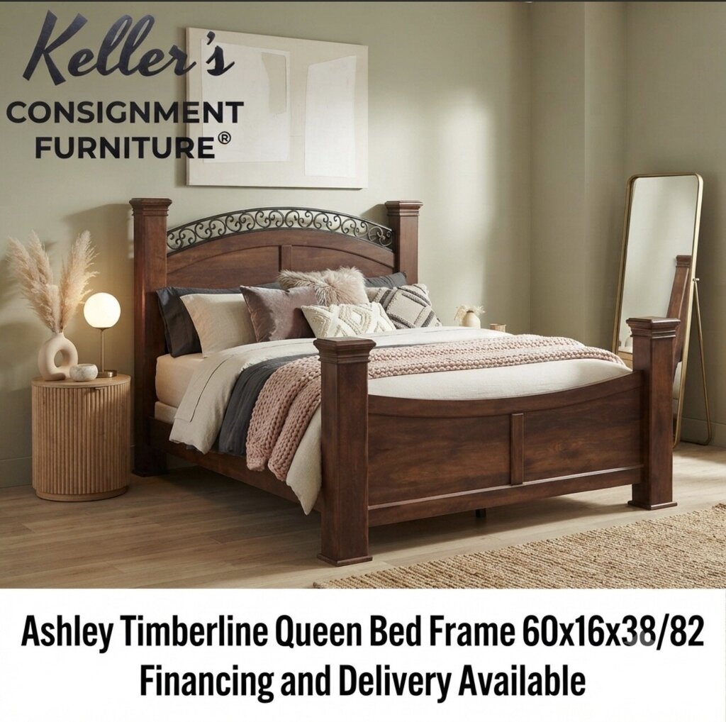 86288 - Ashley Timberline Queen Bed Frame 67x94x61/34