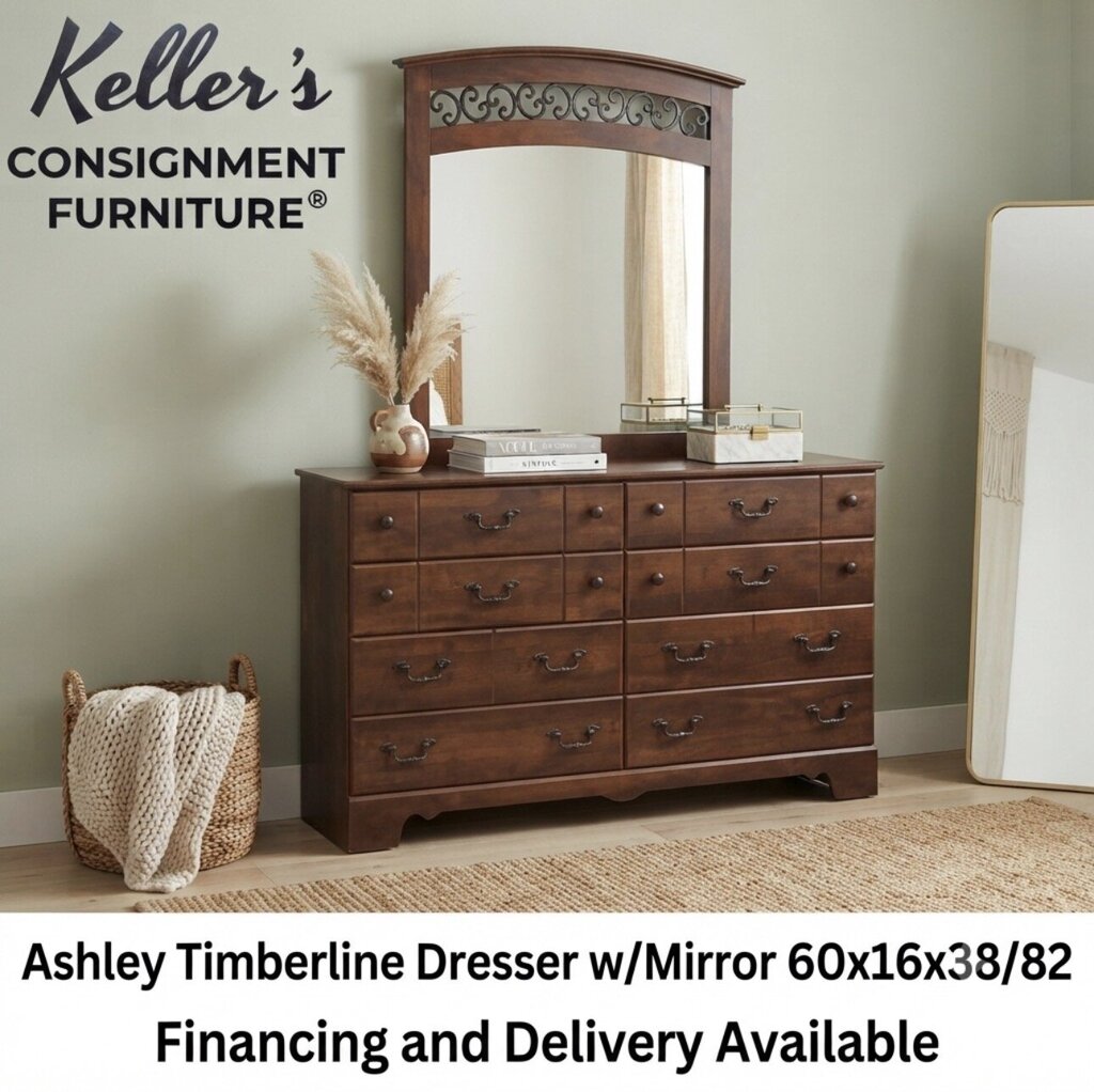 86289 - Ashley Timberline Dresser w/Mirror 60x16x38/82