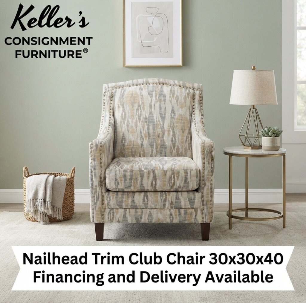 86293 - Nailhead Trim Club Chair 30x30x40