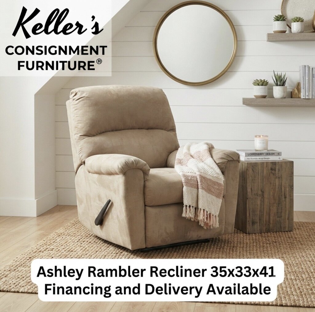86296 - Ashley Rambler Mocha Recliner 35x33x41
