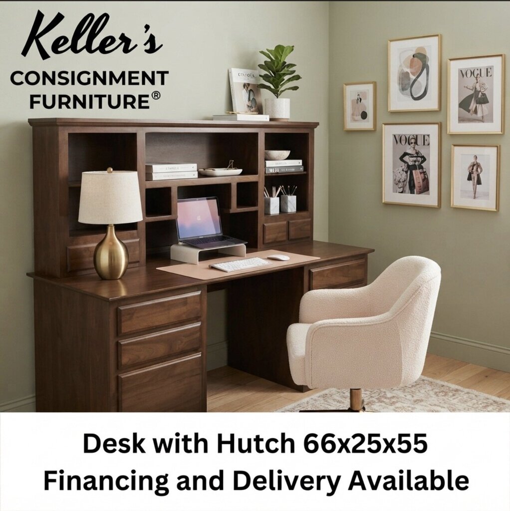 86298 - Desk w/ Hutch 66x25x55