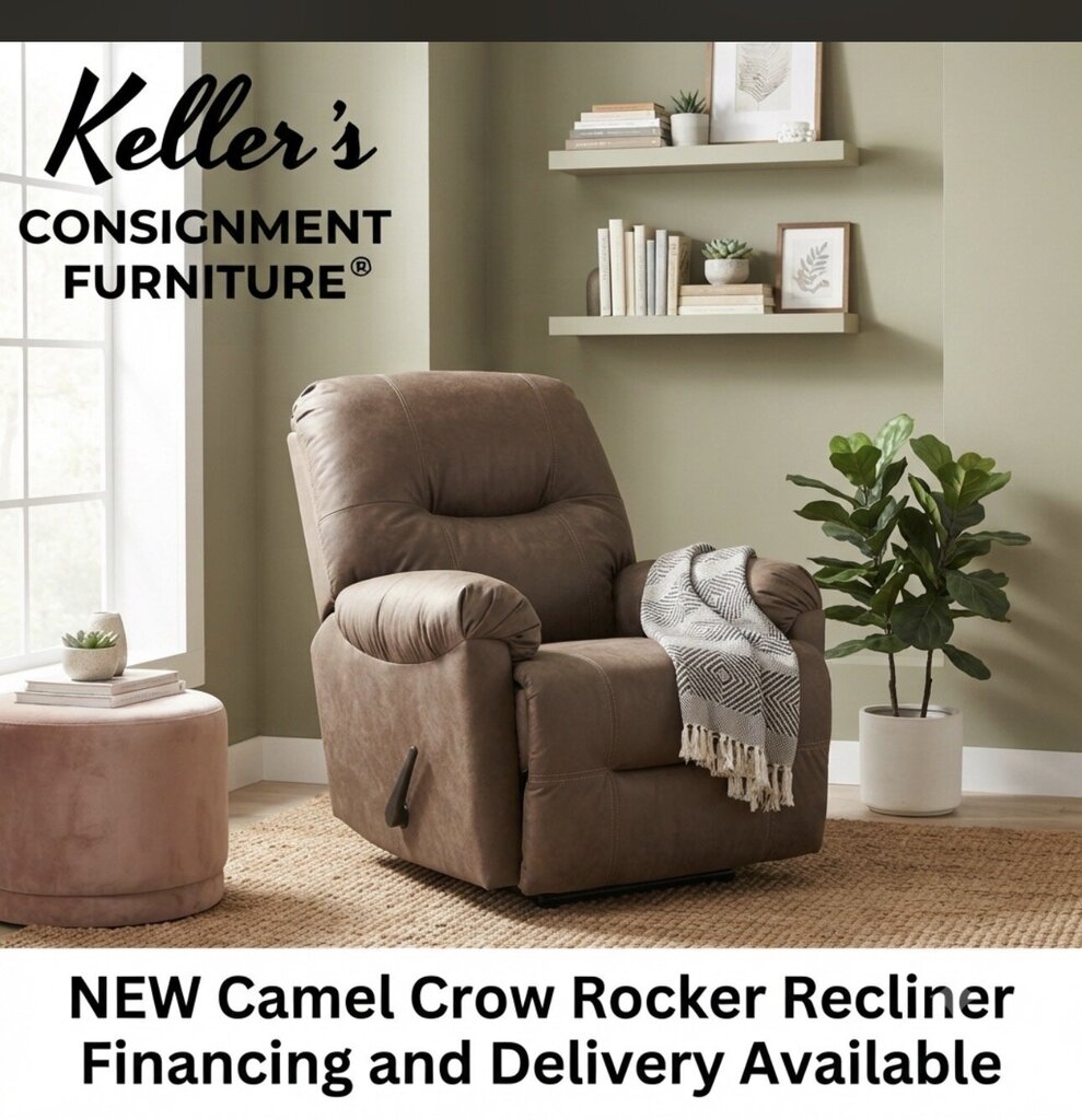Crow Camel NEW Rocker Recliner 37x37x41 (9350-1144)