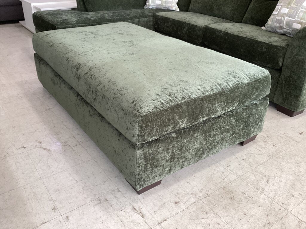 Braves Olive NEW Rectangle Ottoman 69x39x20 (23005)