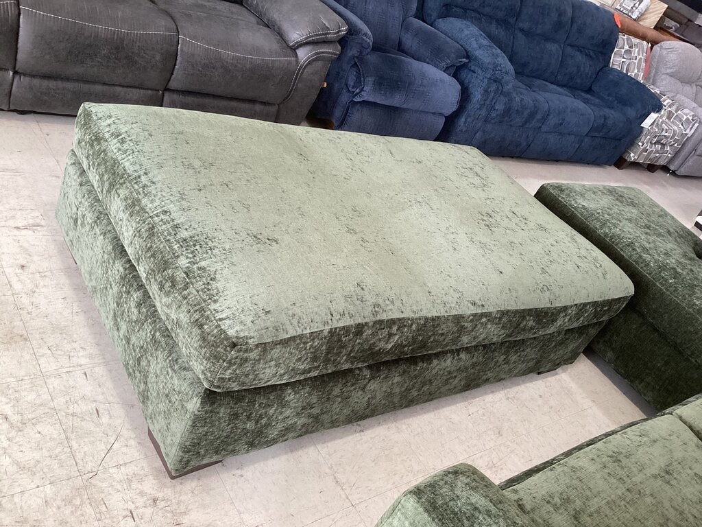 Braves Olive NEW Rectangle Ottoman 69x39x20 (23005)