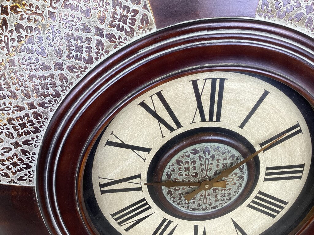 86315 Large Decorative 35in Wall Clock
