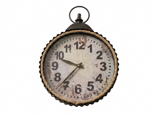 86321 Industrial Style Wall Clock 13x3x19