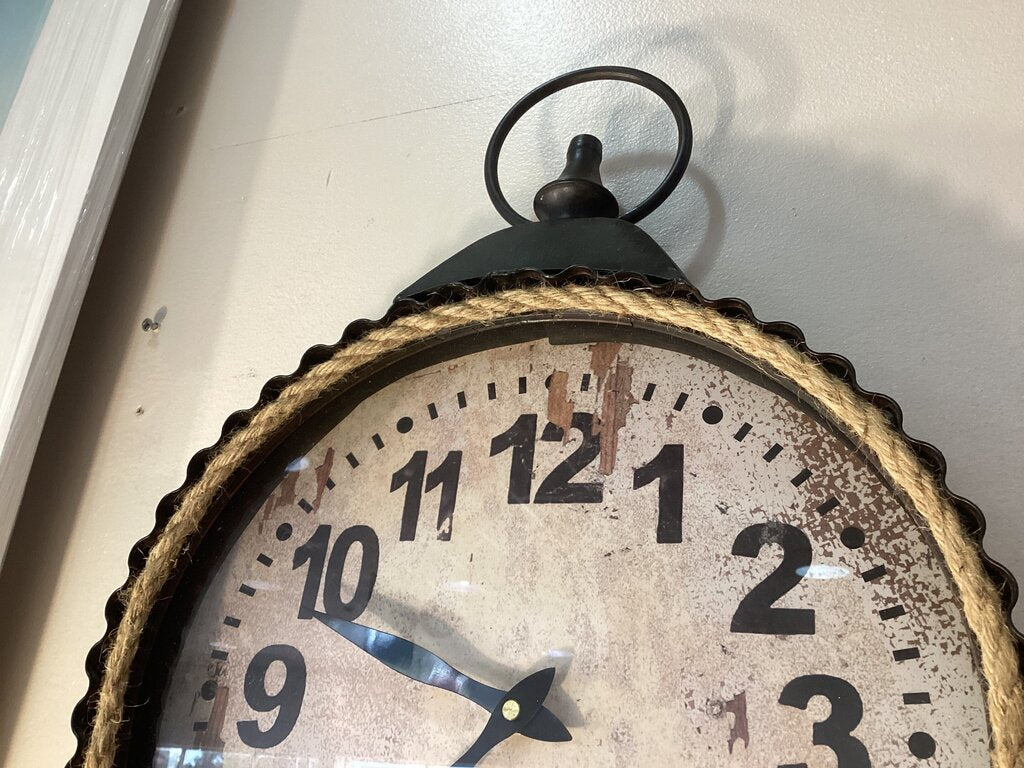 86321 Industrial Style Wall Clock 13x3x19