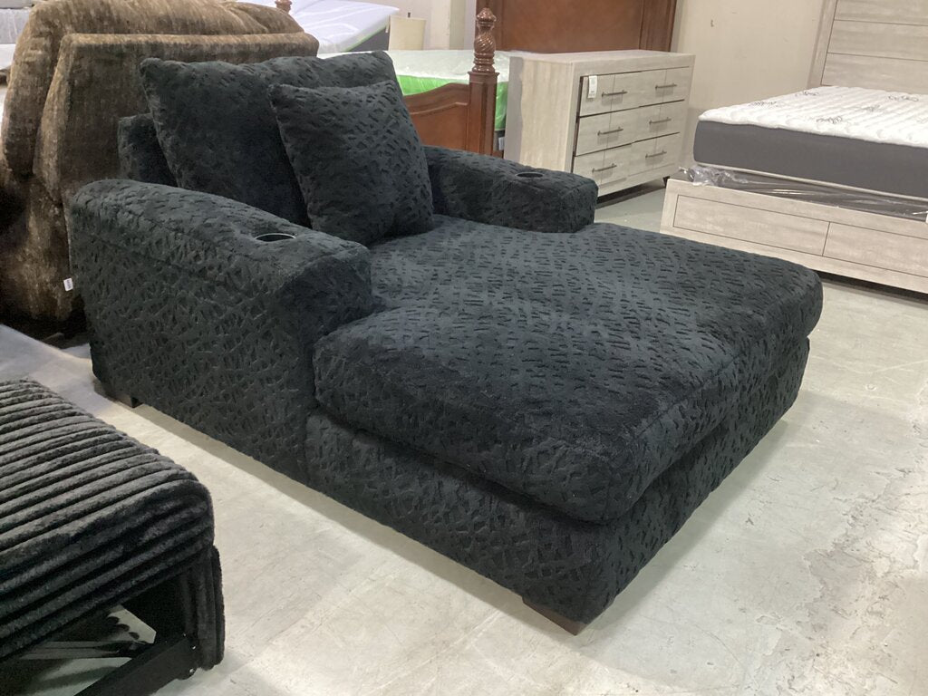 Onyx NEW Chair 1/2 Chaise Lounge M12137 (86991-3022)