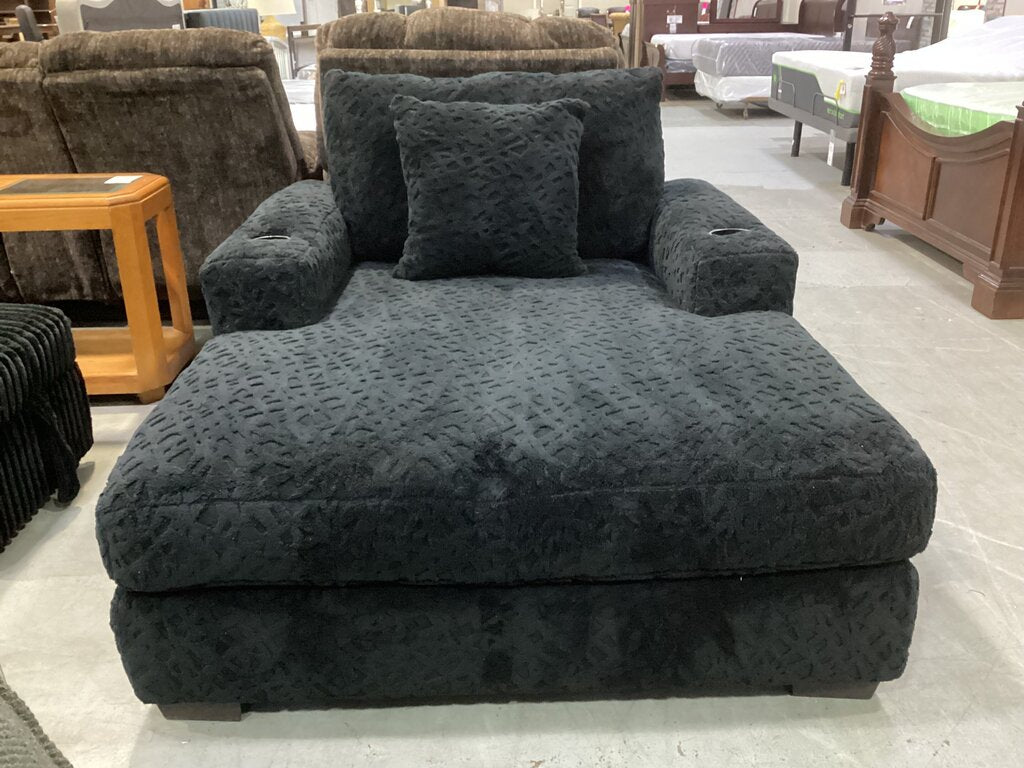 Onyx NEW Chair 1/2 Chaise Lounge M12137 (86991-3022)