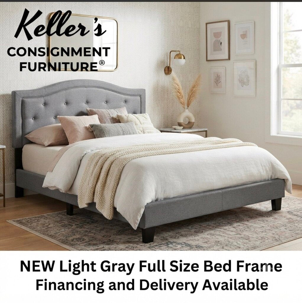 Light Gray NEW Full Platform Bed Frame (CFS9447-AF)