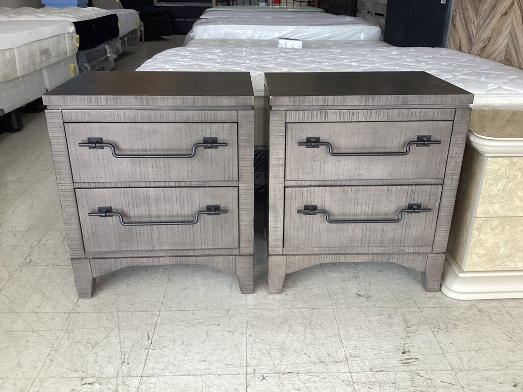 86353 Pair of 2 Drawer Nightstand 25x18x29
