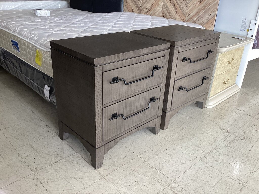86353 Pair of 2 Drawer Nightstand 25x18x29