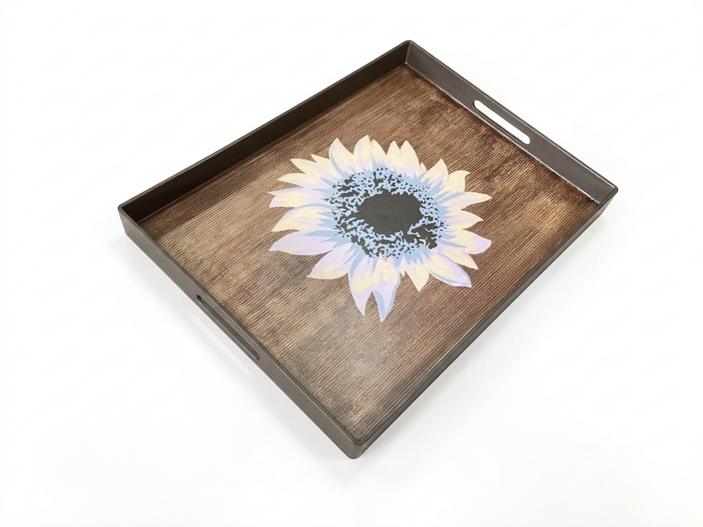 86334 (8442-52) Hand Painted Serving Tray 14x19x2