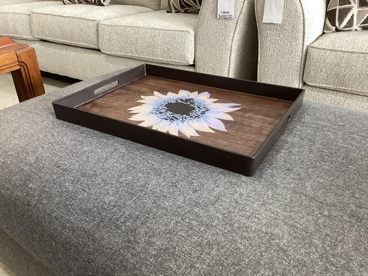 86334 (8442-52) Hand Painted Serving Tray 14x19x2