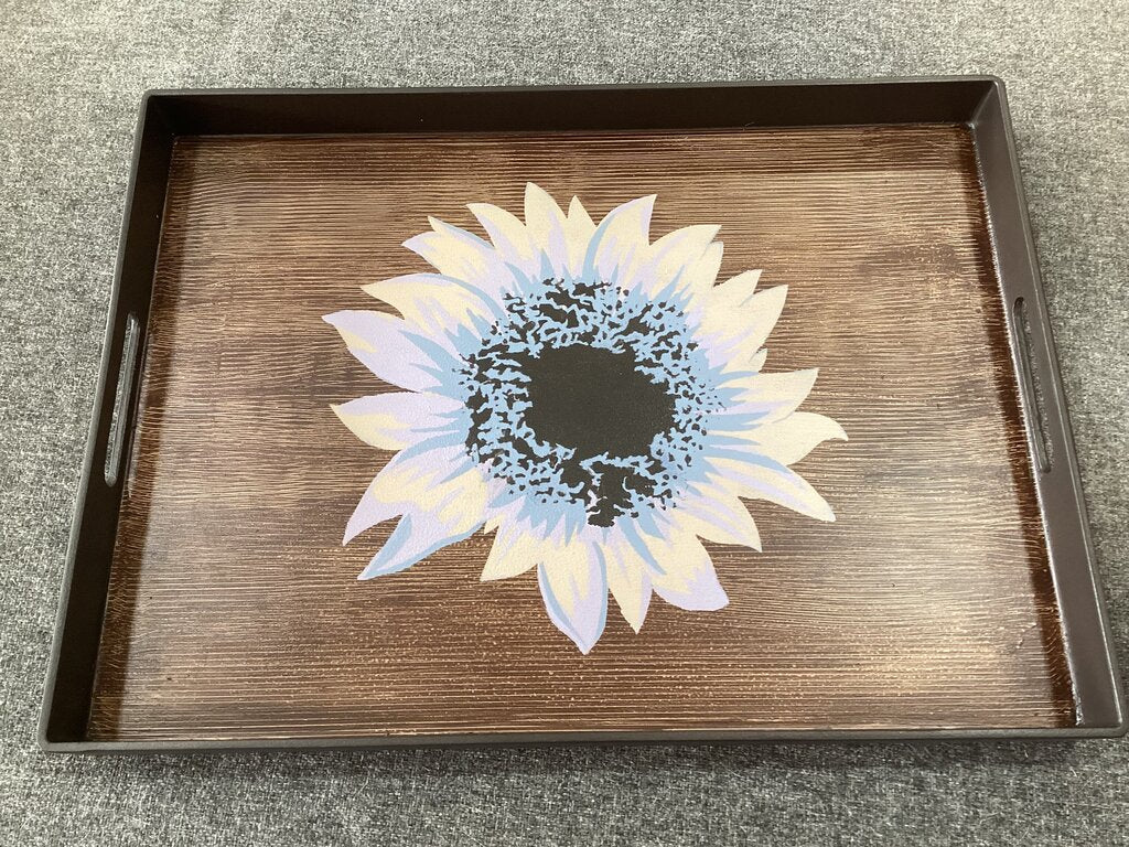 86334 (8442-52) Hand Painted Serving Tray 14x19x2