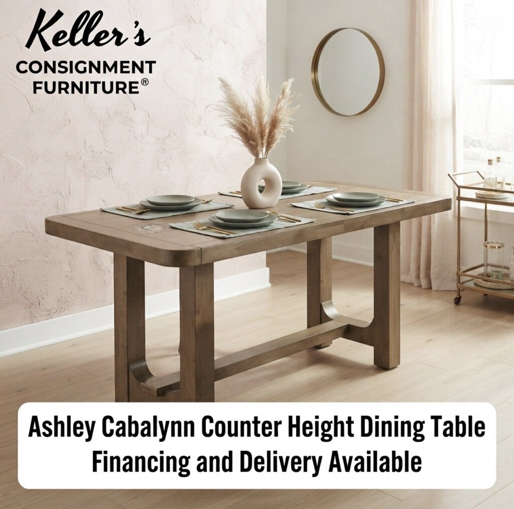 86335 - Ashley Cabalynn Counter Height Dining Table 34x76x36