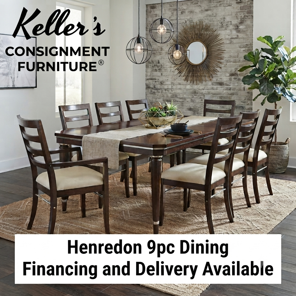 85986 - Henredon 9pc Dining 44x76-100x30