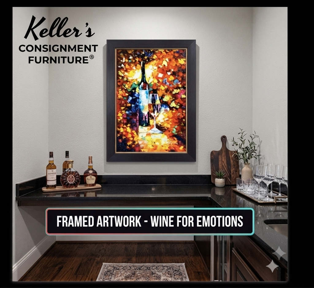 85478 (8535-9) Wine For Emotions Framed Painting 32x44