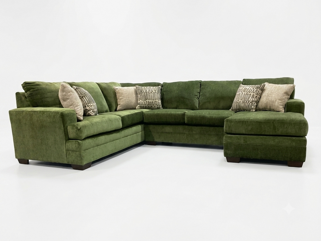 Mandy Chive NEW Sectional 124x98x36 (2760-10)
