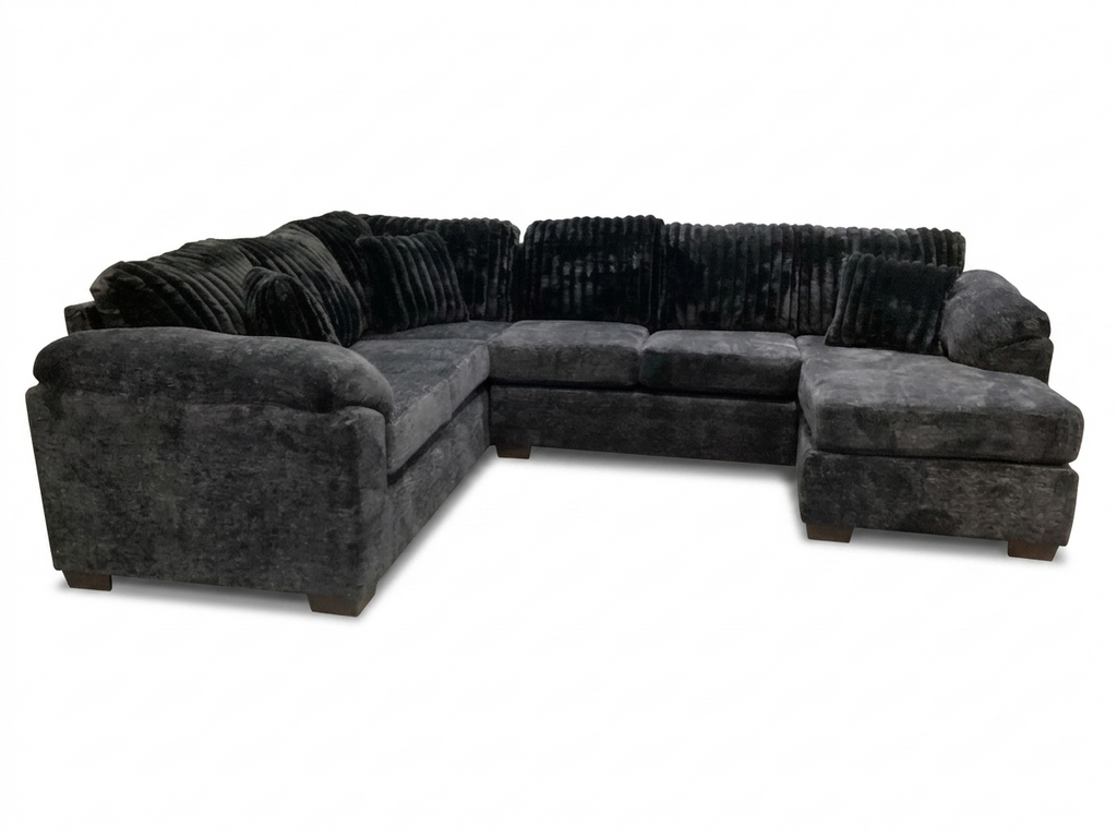 Galactic Night NEW Sectional w/Chaise 125x97x37(4350-03)