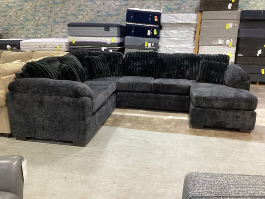Galactic Night NEW Sectional w/Chaise 125x97x37(4350-03)