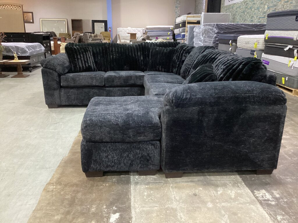 Galactic Night NEW Sectional w/Chaise 125x97x37(4350-03)